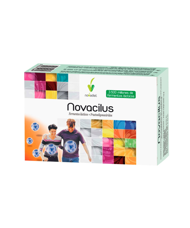 NOVACILUS 30CAP – foto del producto lactobacillus bifidobacterium fructooligosacáridos