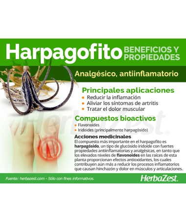 HARPAGOFITO 30CAP ELEMENTALES – foto del producto harpagofito raíz 30cap