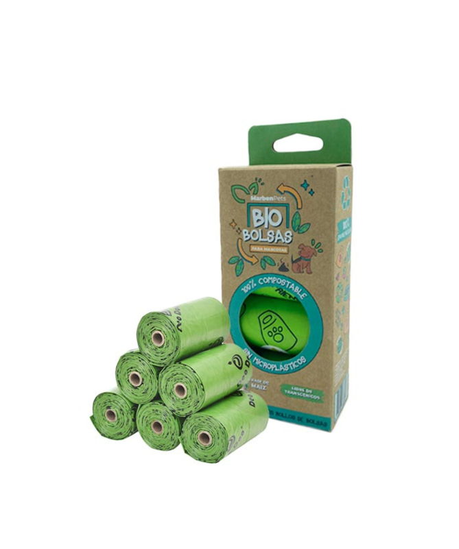 CAJA DE 8 ROLLOS DE BOLSAS HIGIENICA AROMA LAVANDA – foto del producto aroma lavanda caja