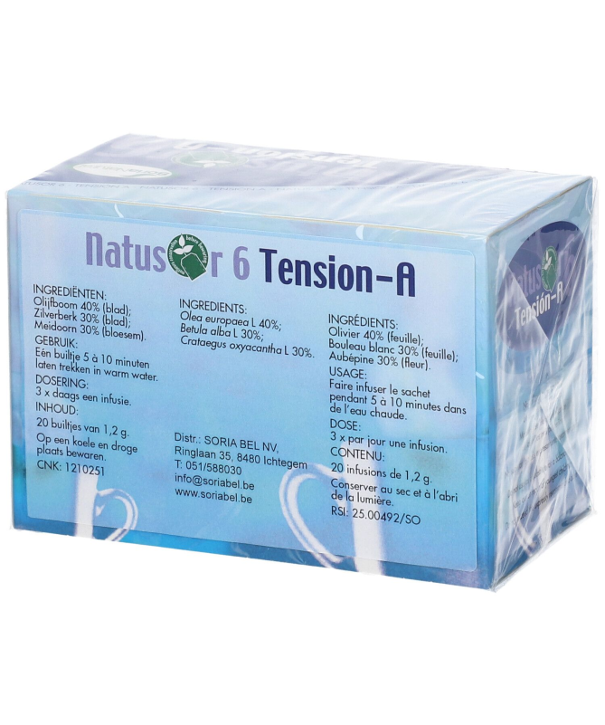 NATUSOR 6 TENSION A 20 INFUSIONES – foto del producto hojas natusor tension