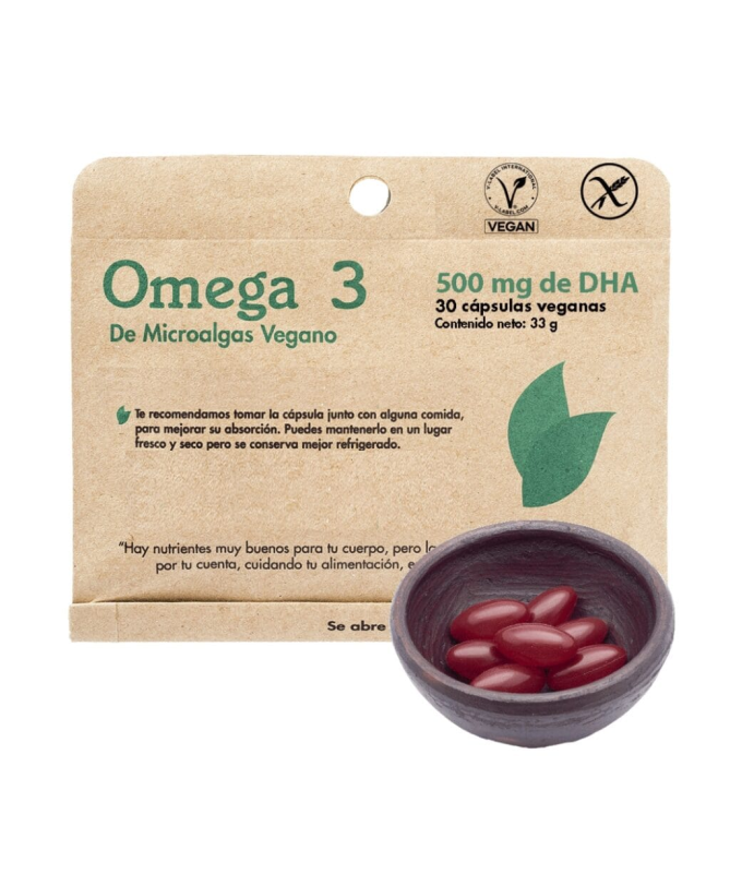 DHA VEGANO OMEGA 3 30PERLAS – foto del producto aceite dha microalga