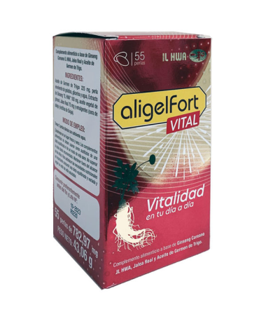 ALIGEL FORT VITAL IL HWA 55PERLAS – foto del producto raíz aceite aligel