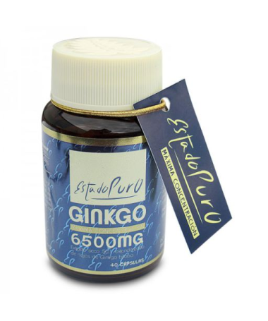 GINKGO 6500MG 40CAP ESTADO PURO – foto del producto ginkgo cápsula hojas