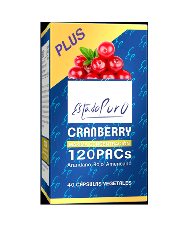 CRANBERRY 120 PACS 40CAP ESTADO PURO – foto del producto pacs cranberry cápsula