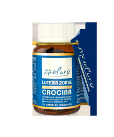 LUTEINA 20MG CROCINA 30CAP ESTADO PURO – foto del producto contiene crocina cápsula