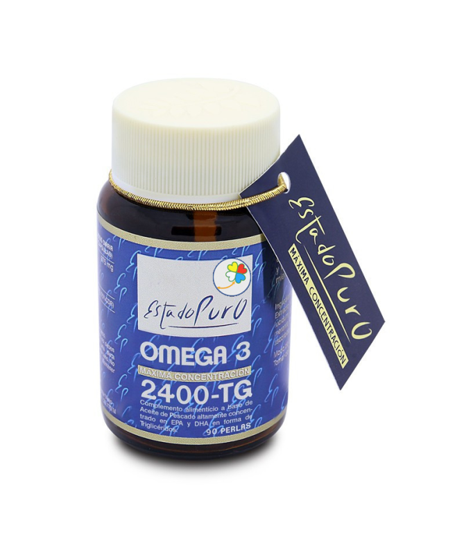 OMEGA 3 2400 TG 90PERLAS ESTADO PURO – foto del producto omega perla ácidos