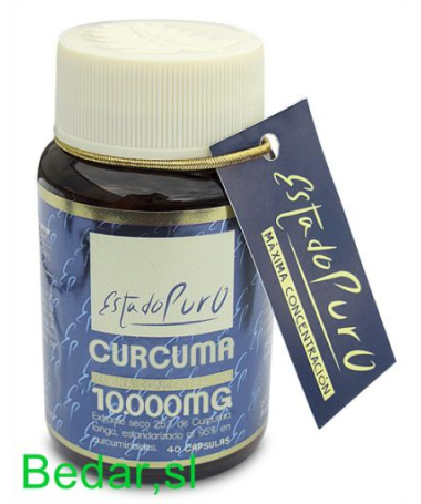 CURCUMA 10 000MG 40CAP ESTADO PURO – foto del producto curcuma extracto seco
