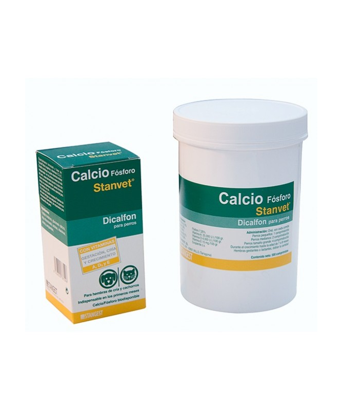 CALCIO FOSFORO DICALFON PERROS Y GATOS 100COMP – foto del producto calcio vitamina bruta