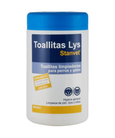 TOALLITAS LYS PIEL OJOS OIDOS PERROS Y GATOS 120UD – foto del producto toallitas lys piel