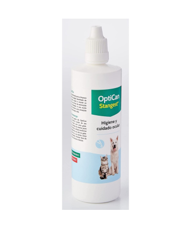 OPTICAN LIMPIADOR OJOS PERROS Y GATOS 125 ML – foto del producto optican limpiador ojos