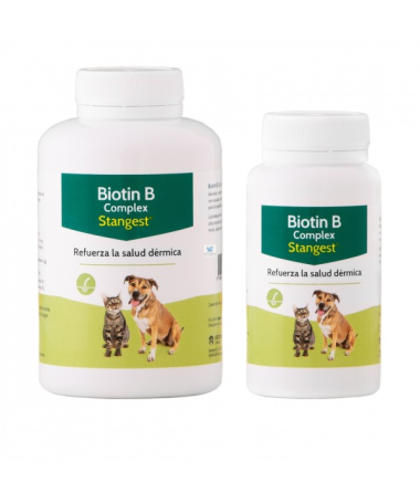 BIOTIN B COMPLEX PERROS Y GATOS 300COMP – foto del producto vit mcg biotin