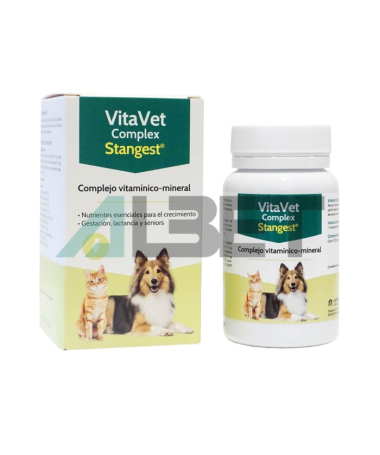 VITAVET COMPLEX PERROS Y GATOS 60COMP – foto del producto vitamina almidón cálcico