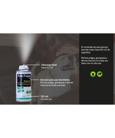 PULFIN FOGGER IGR INSECTICIDA 150ML – foto del producto pulfin fogger igr