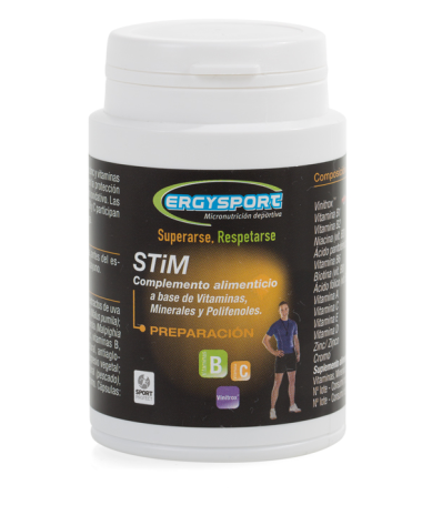 ERGYSPORT STIM 60CAP – foto del producto vitamina extracto origen