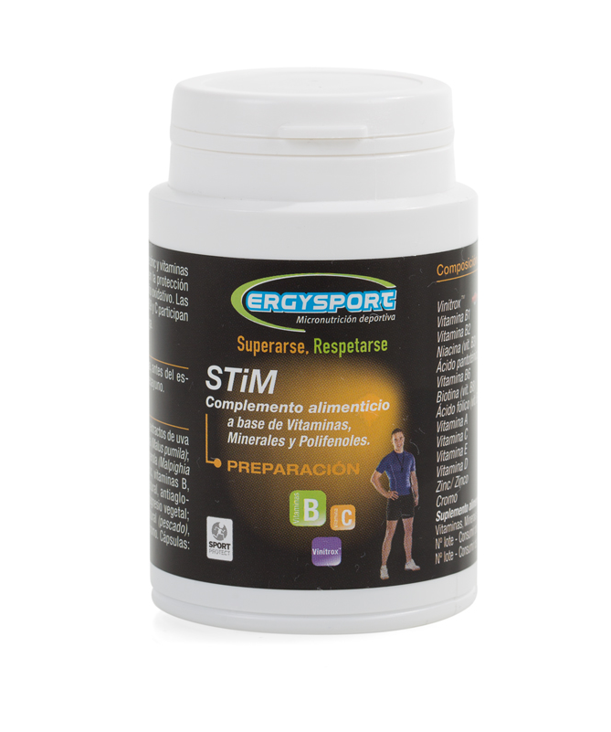 ERGYSPORT STIM 60CAP – foto del producto vitamina extracto origen