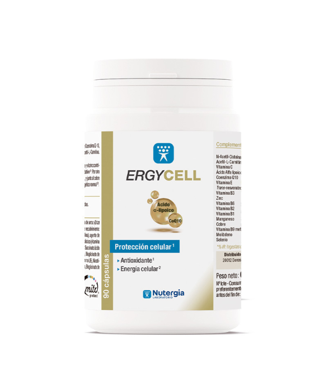 ERGYCELL 90CAP – foto del producto vitamina acetil ácido