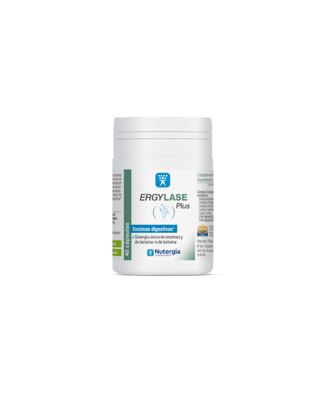 ERGYLASE PLUS 40CAP – foto del producto vitamina amilasa proteasa