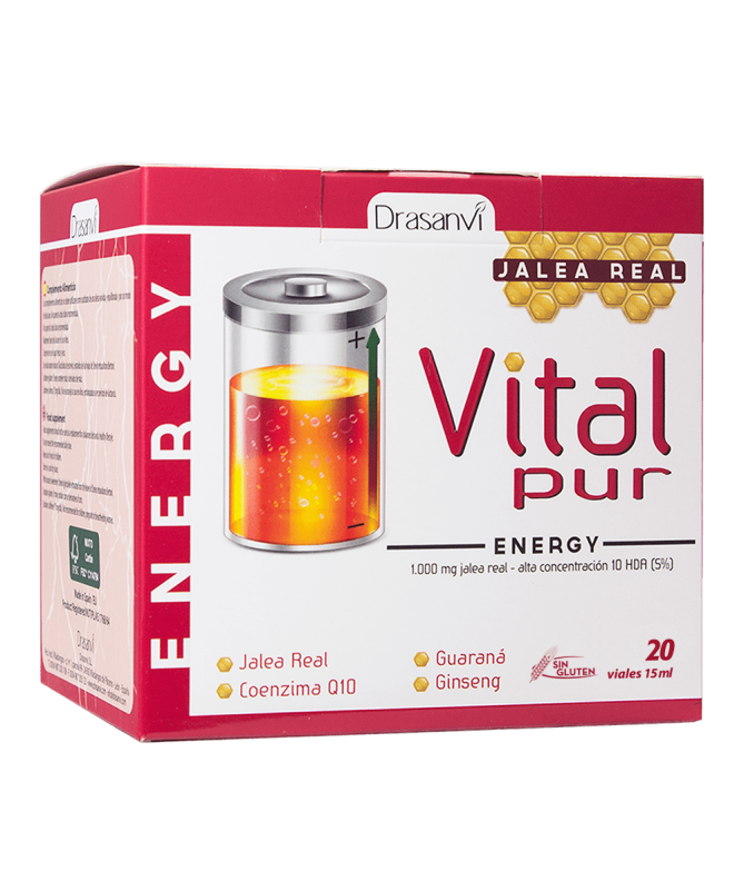 VITALPUR ENERGY 20VIALES – foto del producto vitamina extracto fluido
