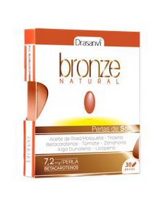 BRONZE NATURAL 30PERLAS – foto del producto forma vitamina aceite