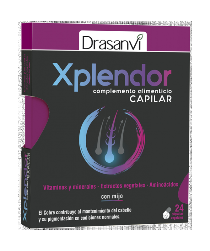 XPLENDOR CAPILAR 24CAP – foto del producto forma vitamina aporte