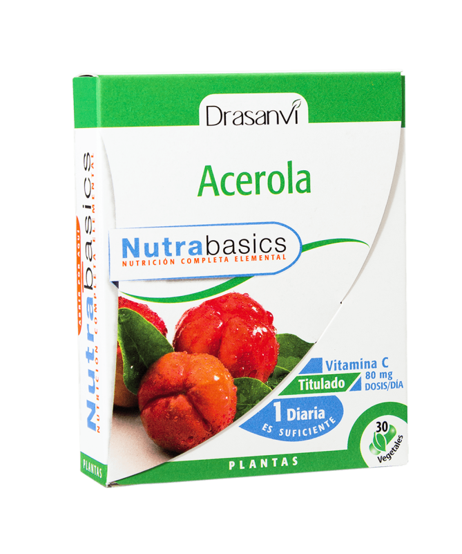 NUTRABASICS ACEROLA 30CAPS – foto del producto acerola extracto nutrabasics