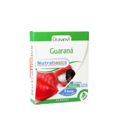 NUTRABASICS GUARANA 30CAPS – foto del producto nutrabasics guarana 30caps