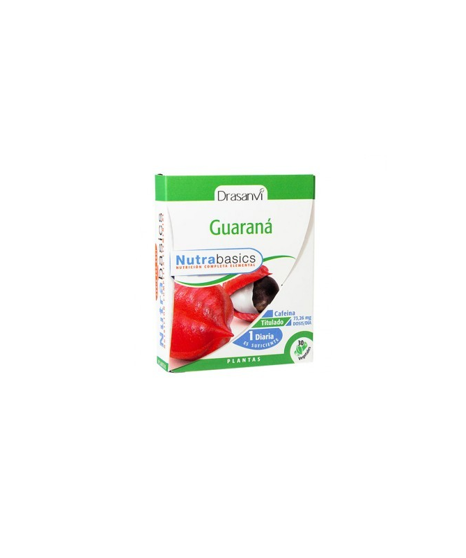 NUTRABASICS GUARANA 30CAPS – foto del producto nutrabasics guarana 30caps
