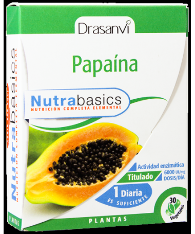 NUTRABASICS PAPAINA 30CAPS – foto del producto nutrabasics papaina 30caps