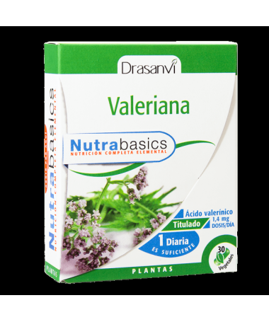 NUTRABASICS VALERIANA 30CAPS – foto del producto valeriana nutrabasics 30caps