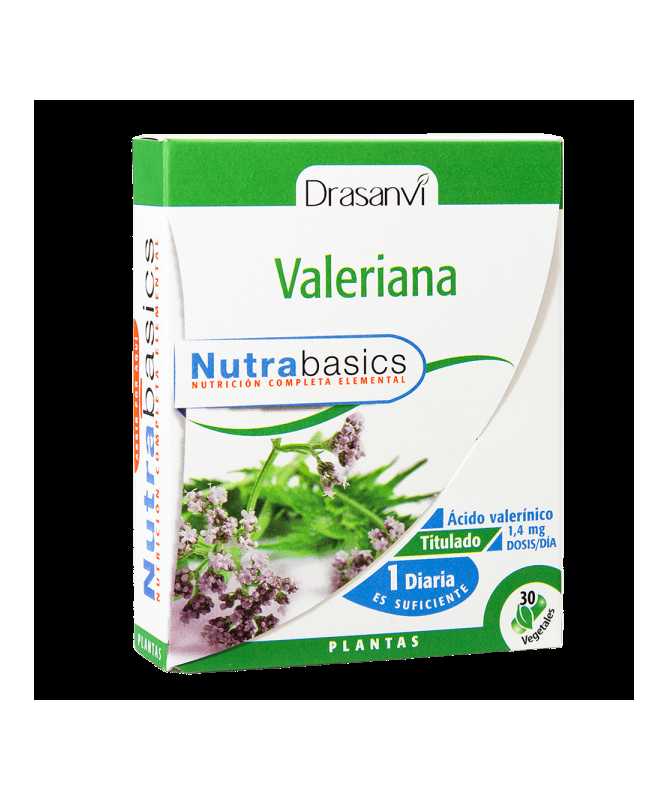NUTRABASICS VALERIANA 30CAPS – foto del producto valeriana nutrabasics 30caps
