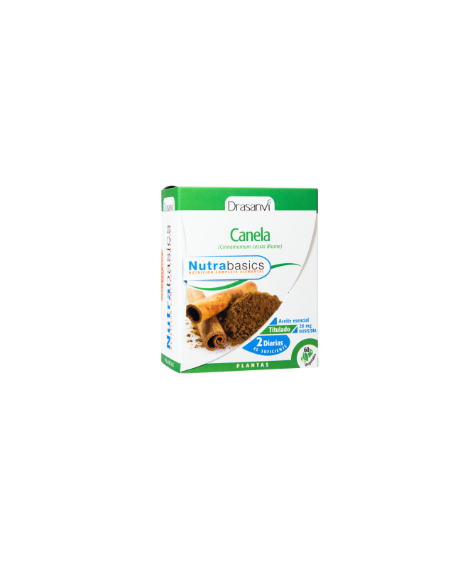 NUTRABASICS CANELA 60CAPS – foto del producto canela nutrabasics 60caps