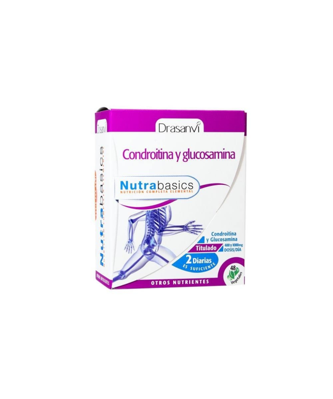 NUTRABASICS CONDROITINA GLUCOSAMINA 48CAPS – foto del producto condroitina glucosamina contiene