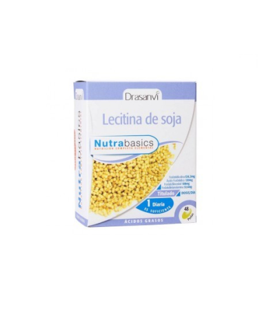 NUTRABASICS LECITINA DE SOJA 1200MG 48PERLAS – foto del producto lecitina soja nutrabasics