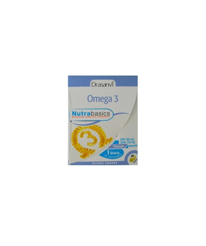 NUTRABASICS OMEGA 3 48PERLAS – foto del producto pescado nutrabasics omega