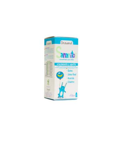 SANANITOS CRECIMIENTO Y APETITO 150ML – foto del producto forma vitamina extracto
