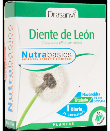 NUTRABASICS DIENTE DE LEON 30CAP – foto del producto diente extracto nutrabasics