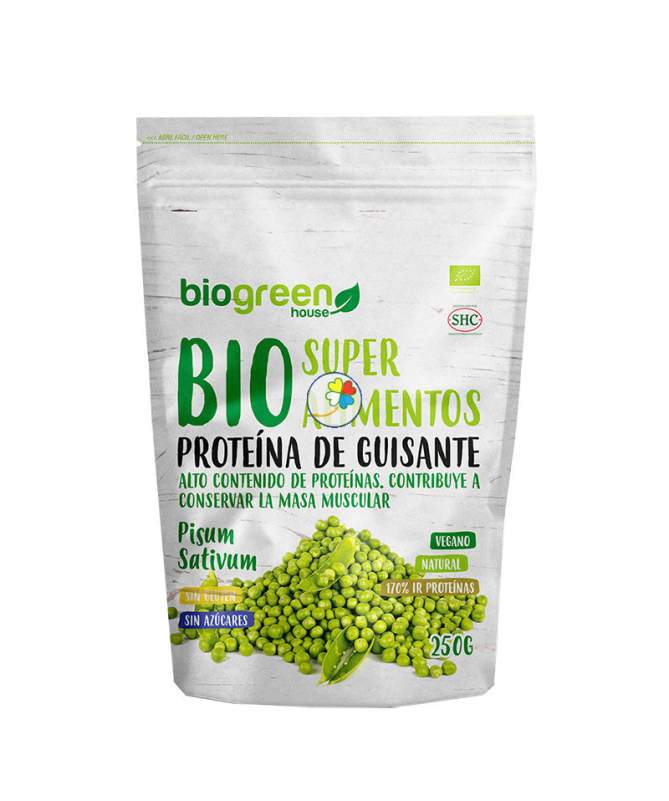 PROTEINA DE GUISANTE SUPERALIMENTOS BIO 200GR – foto del producto guisante bio proteina