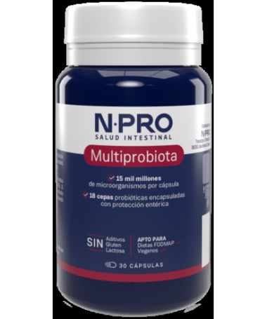 NPRO MULTIPROBIOTA 30CAP – foto del producto cápsula bifidobacterium longum