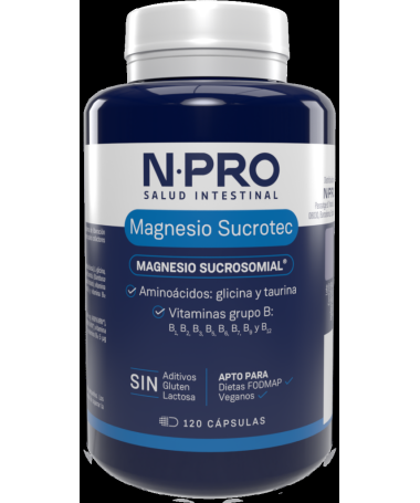 NPRO MAGNESIO SUCROTEC 120CAP – foto del producto vitamina 400%cdr 200%cdr
