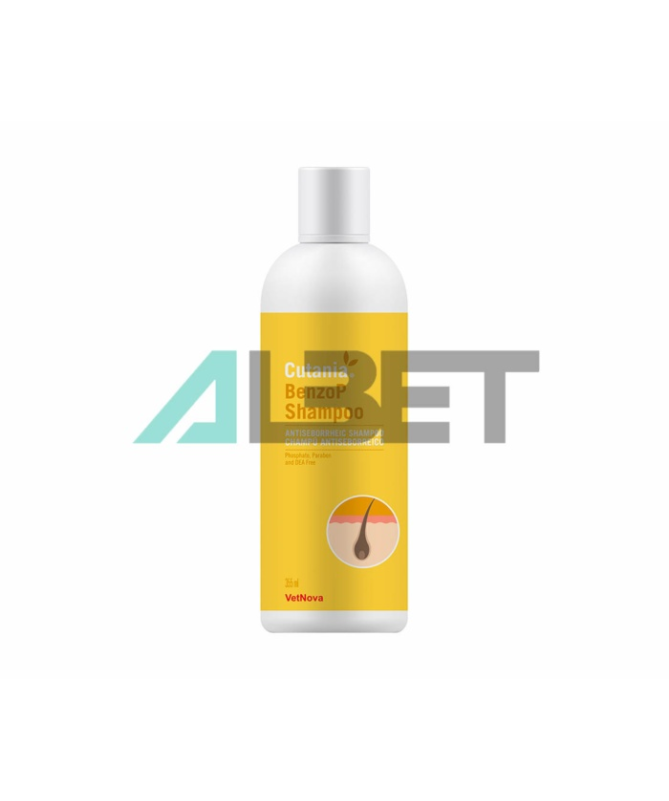 CUTANIA BENZOP SHAMPOO 355 ML VET – foto del producto tienes contacta nuestro
