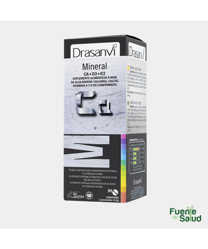 MINERAL CALCIO VIT D3 K2 90COMP – foto del producto calcio forma vitamina