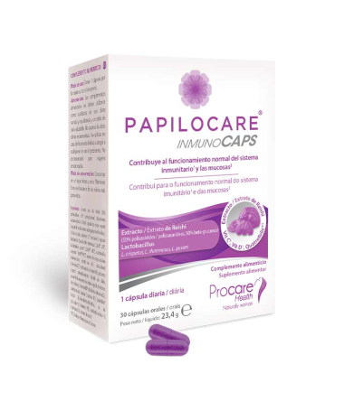 PAPILOCARE INMUNOCAPS 30 CAPS – foto del producto vitamina papilocare inmunocaps