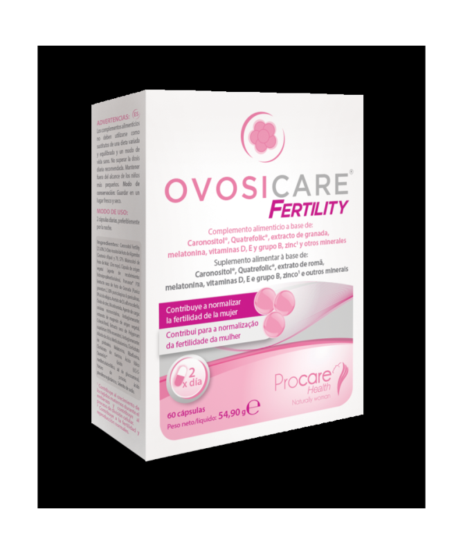OVOSICARE FERTILITY 60 CAPS – foto del producto vitamina ácido fertility