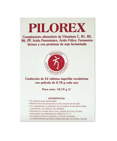 PILOREX 24COMP – foto del producto vitamina lactobacillus calcio