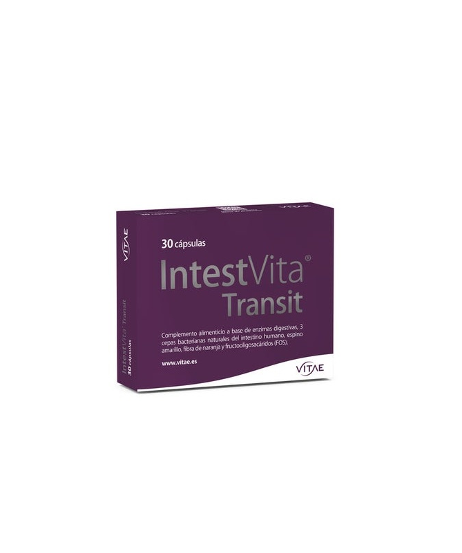 INTESTVITA TRANSIT 30CAP – foto del producto cápsula bifidobacterium naranja
