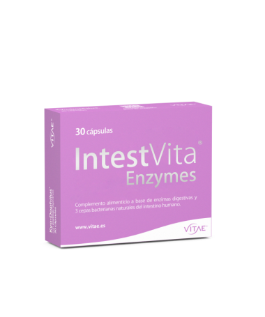 INTESTVITA ENZYMES 30CAP – foto del producto bifidobacterium lactobacillus proteasa