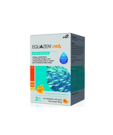 EQUAZEN EYE Q CHEWS INFANTIL 60CAP – foto del producto ácido aceite pescado