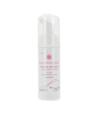 PALOMACARE ESPUMA HIGIEN INTIMA 50 ML – foto del producto palomacare uso espuma
