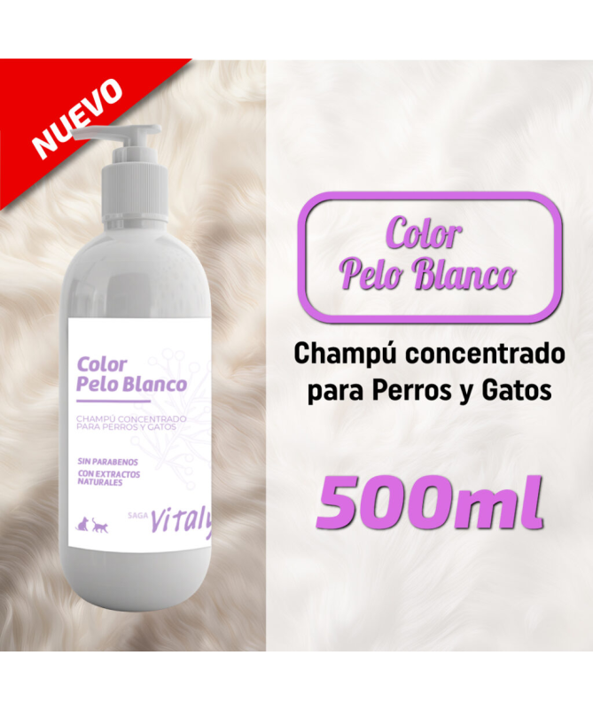 CHAMPU PELO BLANCO GATOS 250ML – foto del producto champu pelo blanco