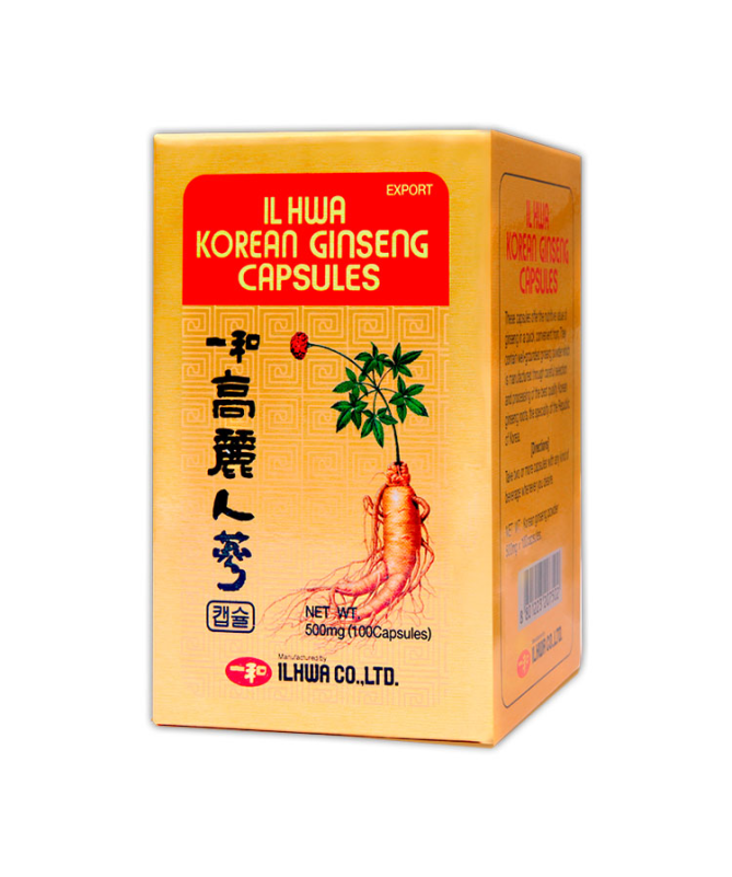 GINSENG IL HWA 100CAP TARRO – foto del producto ginseng cápsula hwa